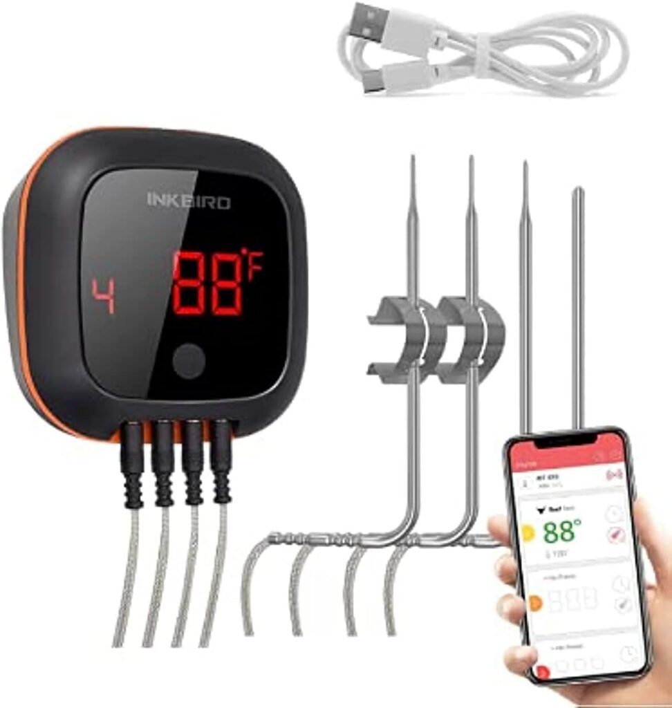Inkbird IBT-4XS Bluetooth 4-Probe Wireless Thermometer (~$50–$65)