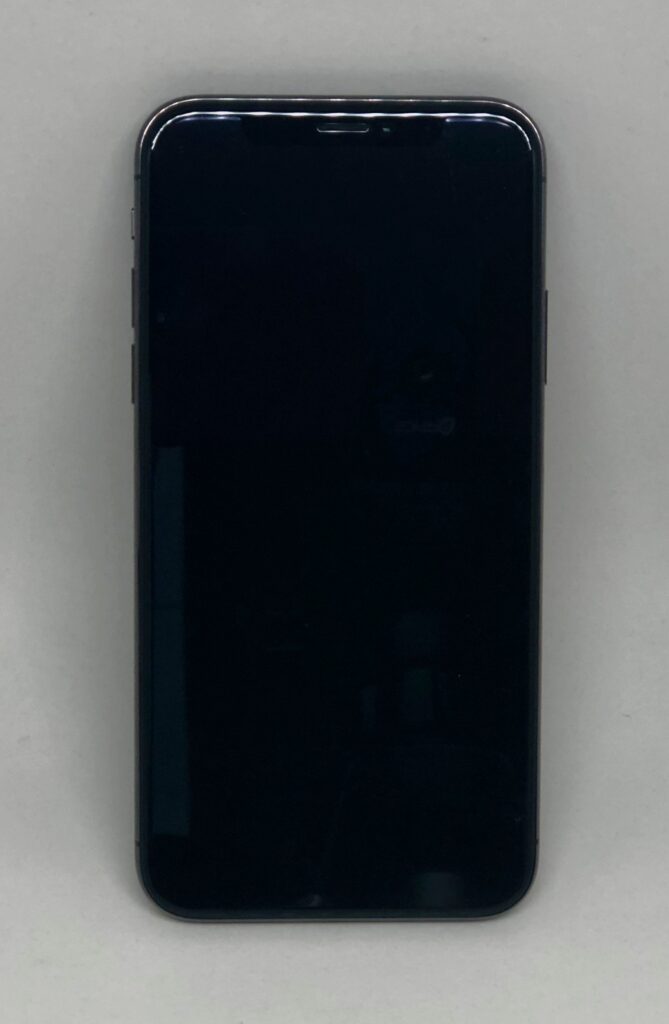 Front of an Apple iPhone X smartphone